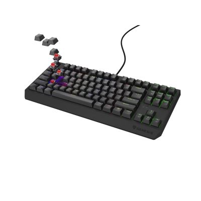 9. Klawiatura GENESIS Thor 230 TKL Gaming USB + RF Wireless + Bluetooth QWERTY Czarny