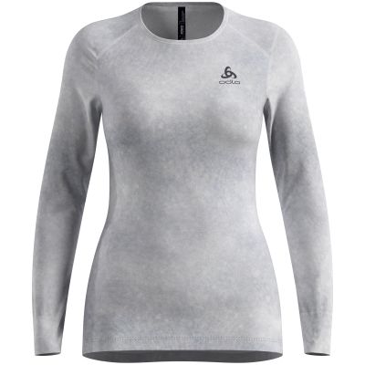 Bielizna termoaktywna z długim rękawem Odlo BL TOP crew neck l/s ACTIVE WARM x POW srebrna