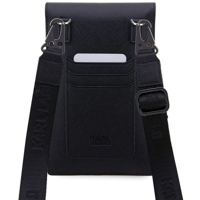5. Torebka Karl Lagerfeld Saffiano Karl&Choupette - czarna