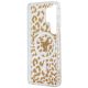 7. Etui Guess IML Leopard Print Triangle MagSafe na Samsung Galaxy S26 Ultra - brązowe