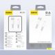 2. Kabel Dudao L25SL 30 W USB-A - Lightning z miękkim silikonowym oplotem 1 m - biały