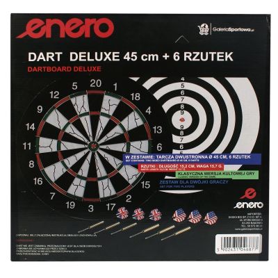 20. DART OUTDOOR KARTONOWY 45CM I 6 RZUTEK ENERO