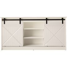 Komoda 160x80x35 GRANERO biały/biały połysk