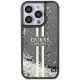 3. Etui Guess Liquid Glitter Gold Stripes na iPhone 15 Pro - czarne