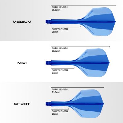 3. Shaft + piórko Harrows Solo - blue