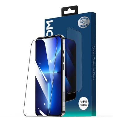 2. Szkło hartowane Joyroom JR-MLG0286 2.5D Anti-Blue Light + Dustproof z czarną ramką na iPhone 15 Plus/16 Plus