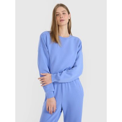 2. Bluza damska dresowa nierozpinana z modalem 4F 4FWSS25TSWSF1576-33S