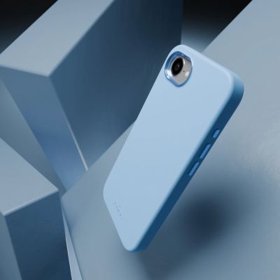 9. Etui silikonowe Puro Icon Mag Pro MagSafe do iPhone 16e/17e - niebieskie