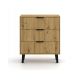 2. KOMODA SCANDI 3S SLIM DĄB ARTISAN