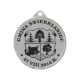 Medal metalowy z grawerowaniem na laminacie