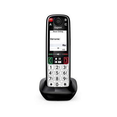 9. Gigaset EASY 500HX Telefon analogowy/DECT Nazwa i identyfikacja dzwoniącego Czarny, Srebrny