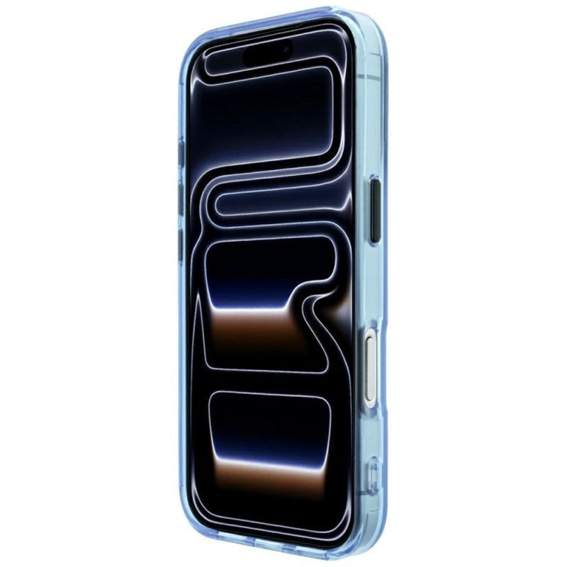 5. Etui BMW M IML Frosted Metal Logo & Trims MagSafe na iPhone 17 Pro / 18 Pro - niebieskie