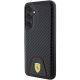 2. Etui Ferrari Carbon Stitched Bottom na Samsung Galaxy S24+ - czarne