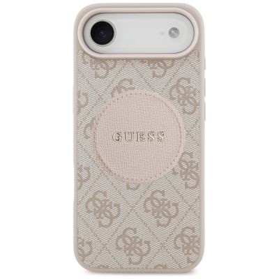 3. Etui Guess 4G Circle Classic Logo MagSafe na iPhone Air - różowe