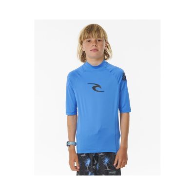 Lycra RIP CURL Brand Wave Upf S/S-Boy niebieski