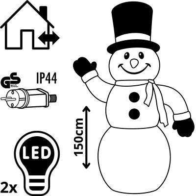 4. BAŁWAN DMUCHANY SAMOPOMPUJĄCY ZEW 150CM LED