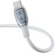 4. Kabel Baseus Pudding 100W USB-A - USB-C 1,2m - biały