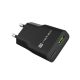 4. NATEC ŁADOWARKA SIECIOWA RIBERA GAN SLIM 1X USB-A + 1X USB-C 20W CZARNA