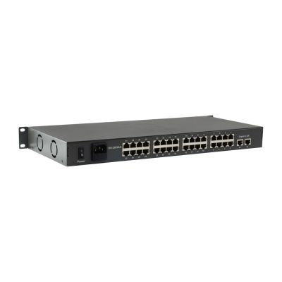 6. Przełącznik LevelOne FE PoE+ 34-portowy 19" 250W 1Gbps