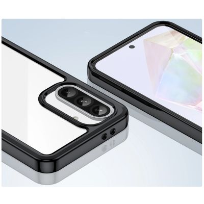 5. Etui Outer Space Case do Samsung Galaxy A26 pokrowiec z elastyczną ramką - czarne