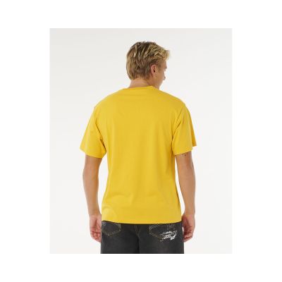 3. Koszulka męska RIP CURL Medina Inner Vision Spray Tee żółta