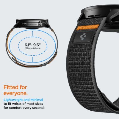 5. Pasek Spigen Athlex Airna Garmin Quick Release 22 mm - czarno-pomarańczowy