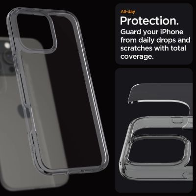 11. Etui Spigen Ultra Hybrid na iPhone 16 Pro Max - przezroczyste