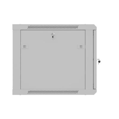 5. LANBERG SZAFA INSTALACYJNA RACK WISZĄCA 19" 9U 600X600 SZARA DRZWI PERFOROWANE (FLAT PACK)