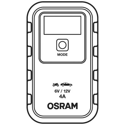 8. Prostownik BATTERYcharge 904, napięcie ładowania: 6/12 V OSRAM, prąd ładowania: 4A, napięcie zasilania: 230V, rodzaj akumulatora: AGM/Li-Ion/VRLA