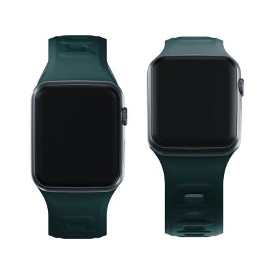 12. Pasek silikonowy 3mk Silicone Watch Strap do Apple Watch 38 / 40 / 41 mm - zielony
