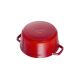 3. Garnek żeliwny okrągły STAUB 40509-852-0 - czerwony 6.7 ltr