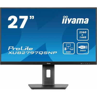 2. Monitor iiyama ProLite XUB2797QSNP-B1 27" 2560 x 1440 px Wide Quad HD LED Czarny