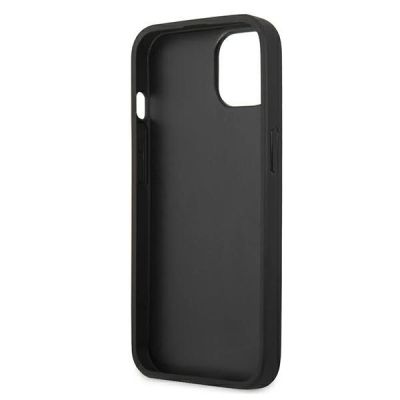 7. Etui Karl Lagerfeld Leather Ikonik Karl's Head Metal na iPhone 13 mini - czarne