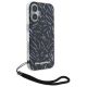 3. Etui Karl Lagerfeld Zebra With Cord na iPhone 16 Plus - fioletowe