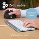 23. R-Go Tools Ergonomiczna R-Go Compact Break klawiatura, z oprogramowaniem do robienia przerw, QWERTZ (DE), przewodowa, biała
