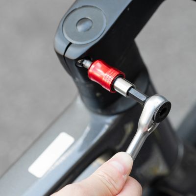 5. Zestaw narzędzi rowerowych Rockbros multitool z kluczem grzechotkowym i łyżkami do opon - czarny