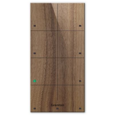 Panel dotykowy Grenton / 8 pól dotykowych / TF-Bus / ciemny drewniany front