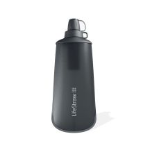 Butelka z filtrem Lifestraw Peak Series Flex Squeeze Bottle 1L - dark grey