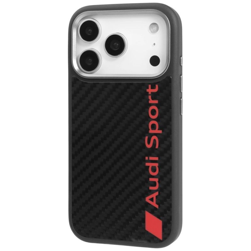 2. Etui Audi R8 Carbon Fiber MagSafe do iPhone 17 Pro - czarne