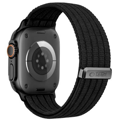 2. Pasek Tech-Protect Nylon Sport na Apple Watch 44 / 45 /46 / 49 mm - czarny