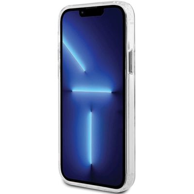 5. Etui Guess Metal Outline Magsafe na iPhone 12 / iPhone 12 Pro - srebrne