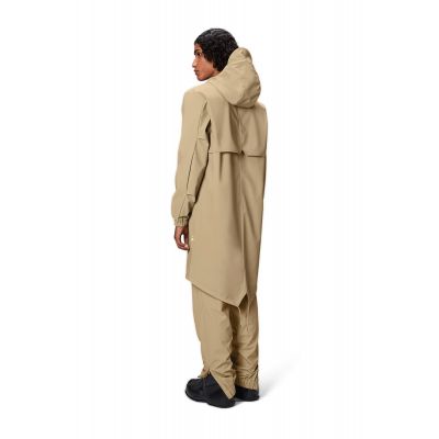 4. Kurtka, płaszcz przeciwdeszczowy Rains unisex Fishtail Parka W3 18140 24 SAND