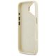 7. Etui Guess Grained Strass Logo MagSafe na iPhone 17 - beżowe