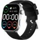 3. Smartwatch Damski GRAVITY GT28-9 Pasek + Bransoleta Czarno Srebrny