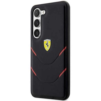 2. Etui Ferrari Hot Stamp Lines na Samsung Galaxy S23+ - czarne