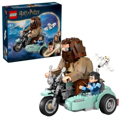 10. LEGO HARRY POTTER 76443 Przejażdżka motocyklowa Hagrida i Harry’ego