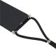 6. Etui na Samsung Galaxy S26 z wyściółką z włókna i paskiem crossbody - czarne