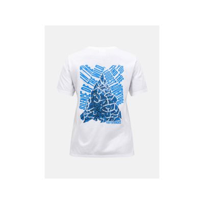 2. Koszulka damska PEAK PERFORMANCE W Explore Graphic Tee kolor biały