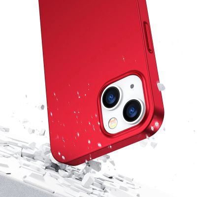 6. Joyroom 360 Full Case etui pokrowiec do iPhone 13 obudowa na tył i przód + szkło hartowane czerwony (JR-BP927 red)