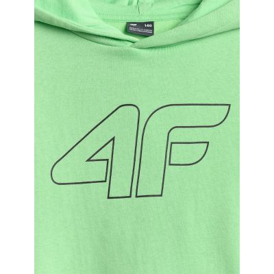 7. Bluza dresowa regular z kapturem chłopięca 4F 4FJRSS26TSWSM2748-41S